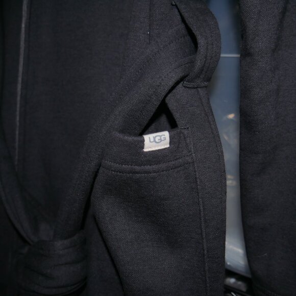 Ugg Men's Luxury Robe Pockets Black Men's Size XL/XXL Heavyweight Thermal Warm - Picture 9 of 10